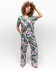 Lexi Leaf Print Wide Leg Pyjama Set