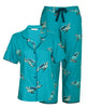 Cove Turtle Print Cropped Pyjama Set