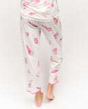 Shelly Shell Printed Jersey Cropped Pyjama Bottoms
