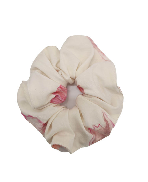 Shelly Shell Printed Jersey Scrunchie