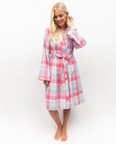 Shelly Check Short Dressing Gown