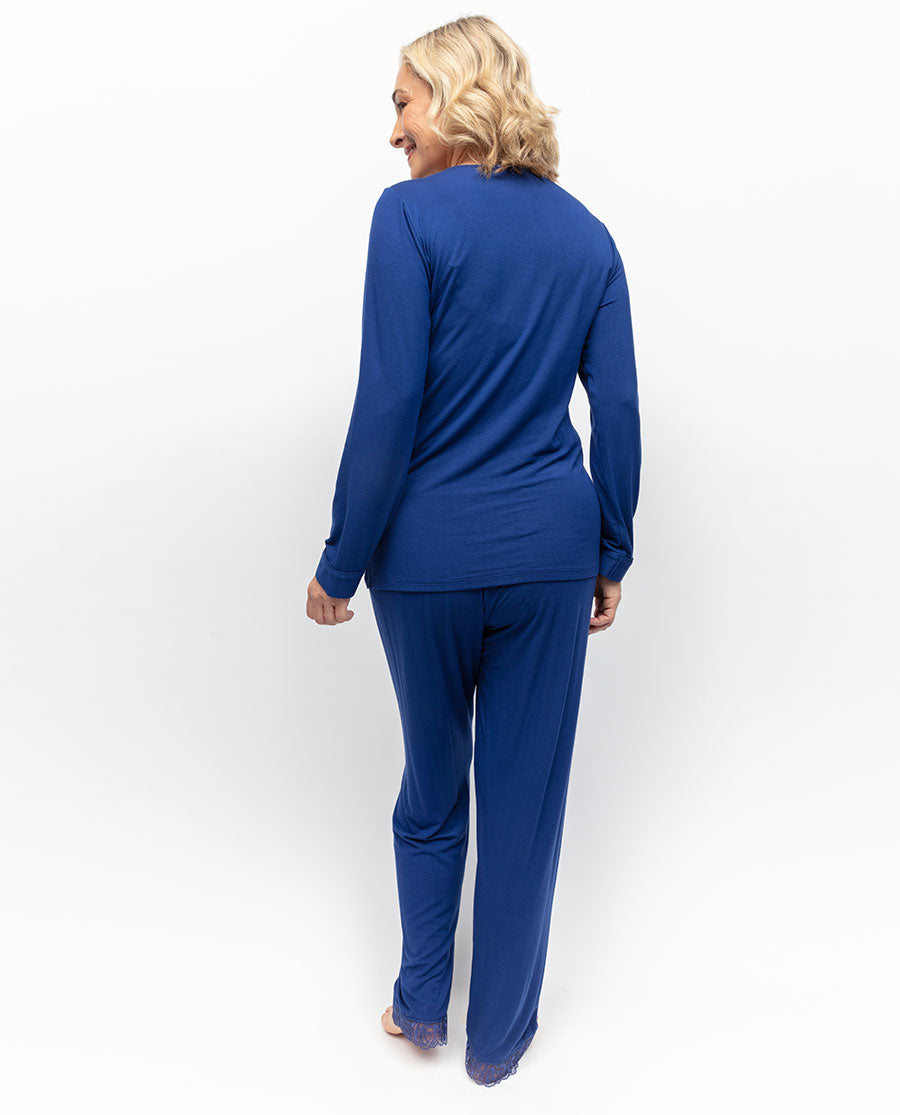 Cecilia Lace Detail Jersey Pyjama Set Cyberjammies cecilia-lace-detail-jersey-pyjama-set-cyberjammies