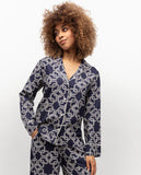 Pyjama-Oberteil mit Ketten-Print von Avery