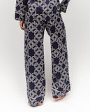 Avery Pyjamahose mit weitem Bein und Kettenmuster