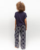 Avery Pyjamahose mit weitem Bein und Kettenmuster