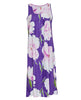 Valentina Purple Floral Print Long Nightdress