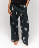 Blake Damen-Pyjamahose mit Zebramuster und weitem Bein