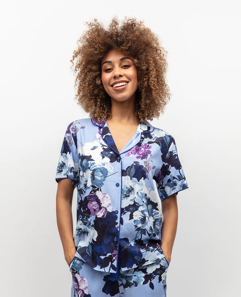 Madeline Modal Cami and Floral Print Shorty Set - Cyberjammies
