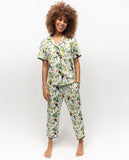 Gabrielle Damen-Pyjama-Set aus Jersey mit Tukan-Print und kurzem Schnitt