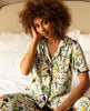 Gabrielle Toucan bedrucktes Jersey-Pyjamaoberteil