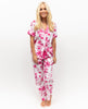 Hailey Damen-Pyjama-Set mit Palmenmuster