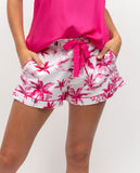 Hailey Palm Print Shorts