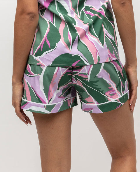 Lexi Leaf Print Shorts
