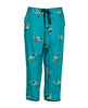 Cove Damen-Pyjamahose mit Schildkröten-Print, kurz geschnitten