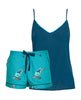 Cove Modal Cami and Turtle Print Shorty Set