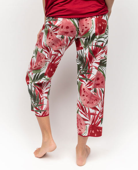 Mel Watermelon Print Cropped Pyjama Bottoms