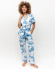 Pyjama-Oberteil mit Donna Santorini-Print