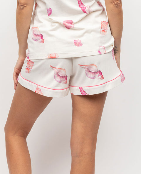 Shelly Shell Printed Jersey Shorts