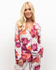 Aliyah Pyjama-Oberteil mit Blumendruck