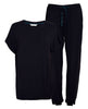 Blake Black Slouch Jersey Pyjama Set