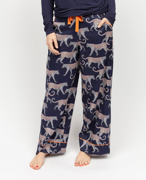 Taylor Bas de pyjama large imprimé léopard pour femme
