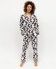 Taylor Womens Navy Mix Big Geo Print Pyjama Set