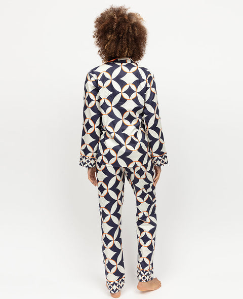Taylor Ensemble de pyjama à imprimé géométrique pour femme