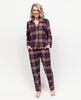 Taylor Haut de pyjama à carreaux légèrement brossé pour femme