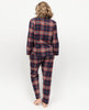 Taylor Haut de pyjama à carreaux légèrement brossé pour femme