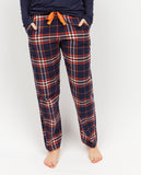 Taylor Bas de pyjama à carreaux légèrement brossés pour femme
