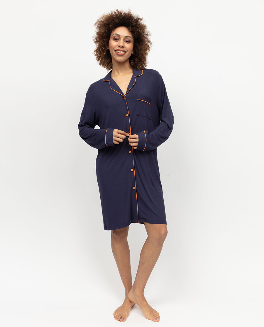 Taylor Damen Revere Jersey-Nachthemd