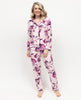Colette Bas de pyjama en jersey imprimé floral pour femme