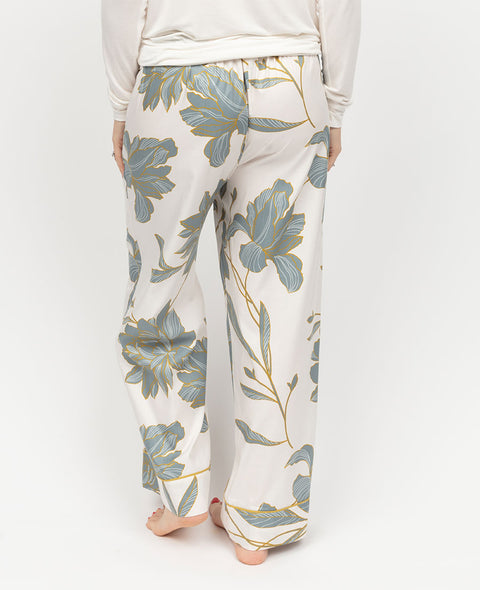 Piper Womens Floral Print Wide Leg Pyjama Bottoms