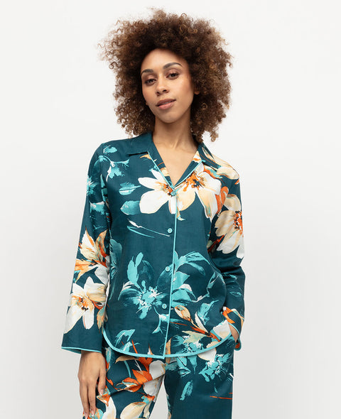 Goldie Womens Floral Print Pyjama Top