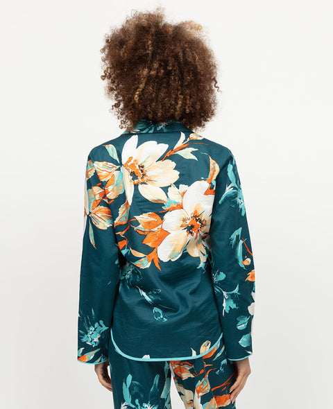 Goldie Haut de pyjama imprimé floral pour femme