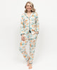 Goldie Womens Pumpkin Printed Jersey Pyjama Set