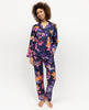 Edie Haut de pyjama imprimé floral pour femme