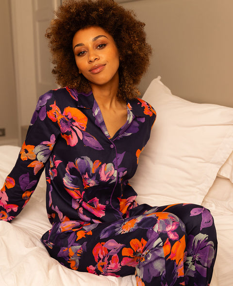 Edie Womens Floral Print Pyjama Set