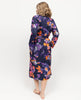 Edie Robe de chambre longue à imprimé floral pour femme