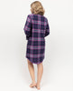 Edie Womens Lightly Brushed Check Nightshirt