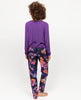 Edie Womens Light Purple Slouch Jersey Top and Floral Print Pyjama Set