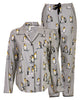 Parker Womens Grey Penguin Print Pyjama Set