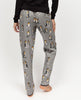 Parker Damen Pyjamahose mit Pinguin-Print