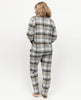 Parker Womens Grey Brushed Check Pyjama Set