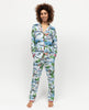 Montana Womens Blue Mix Winterscape Printed Jersey Pyjama Set