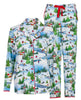 Montana Damen-Pyjama-Set aus Jersey mit Winterlandschafts-Print