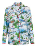 Montana Damen-Pyjamaoberteil aus Jersey mit Winterscape-Print