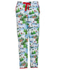 Montana Damen Pyjamahose aus Jersey mit Wintersape-Print