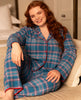 Montana Womens Brushed Check Pyjama Top