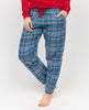 Montana Womens Brushed Check Pyjama Bottoms